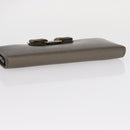 BVLGARI Salvatore Ferragamo Wallet Leather Canvas 2 Set Beige Khaki Auth bs31731-13