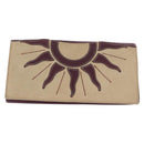 BVLGARI Salvatore Ferragamo Wallet Leather Canvas 2 Set Beige Khaki Auth bs31731-2