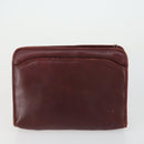 Christian Dior Trotter Canvas Clutch Bag Leather PVC 2 Set Red Pink Auth bs31733-3