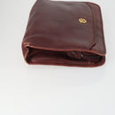 Christian Dior Trotter Canvas Clutch Bag Leather PVC 2 Set Red Pink Auth bs31733-4