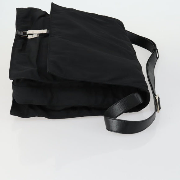 GUCCI Hand Bag Leather nylon 3 Set Black Auth bs31734