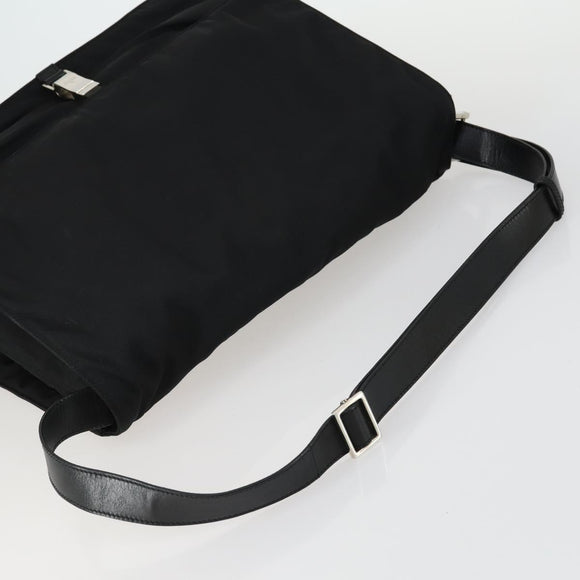 GUCCI Hand Bag Leather nylon 3 Set Black Auth bs31734