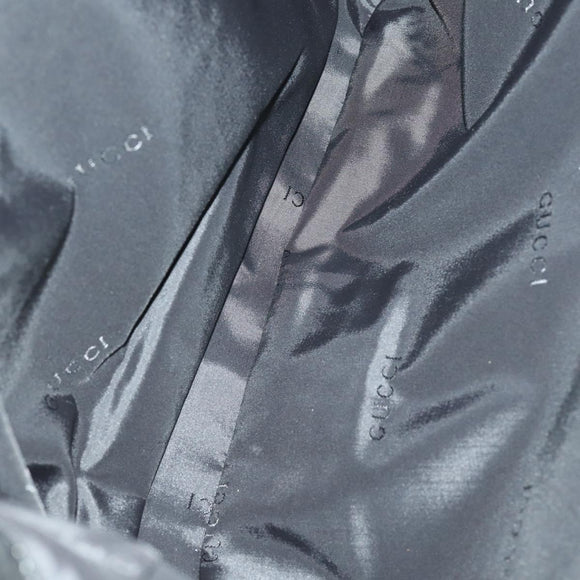 GUCCI Hand Bag Leather nylon 3 Set Black Auth bs31734