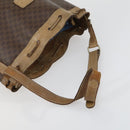 CELINE Macadam Canvas Shoulder Bag 3 Set Brown Red Auth bs31735-12