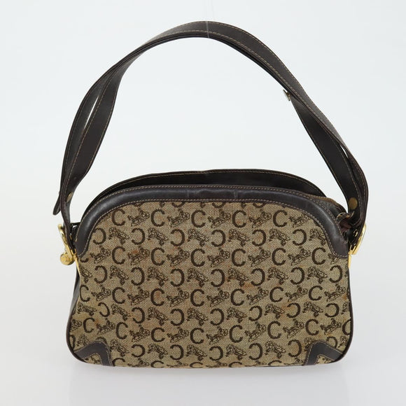 CELINE Macadam Canvas Shoulder Bag 3 Set Brown Red Auth bs31735