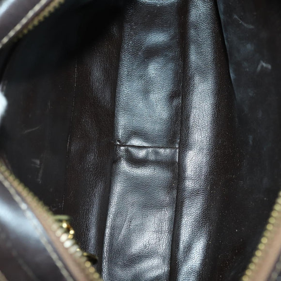 CELINE Macadam Canvas Shoulder Bag 3 Set Brown Red Auth bs31735