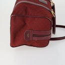 CELINE Macadam Canvas Shoulder Bag 3 Set Brown Red Auth bs31735-4