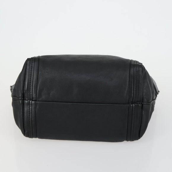 Chloe PRADA Hand Bag Leather 2 Set Black Auth bs31737