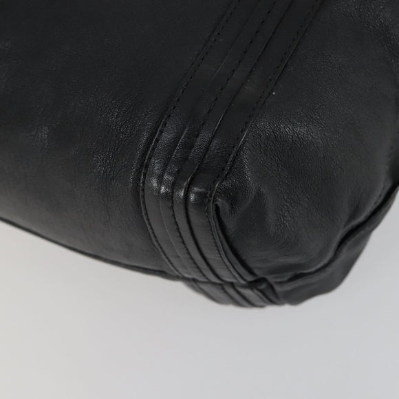 Chloe PRADA Hand Bag Leather 2 Set Black Auth bs31737