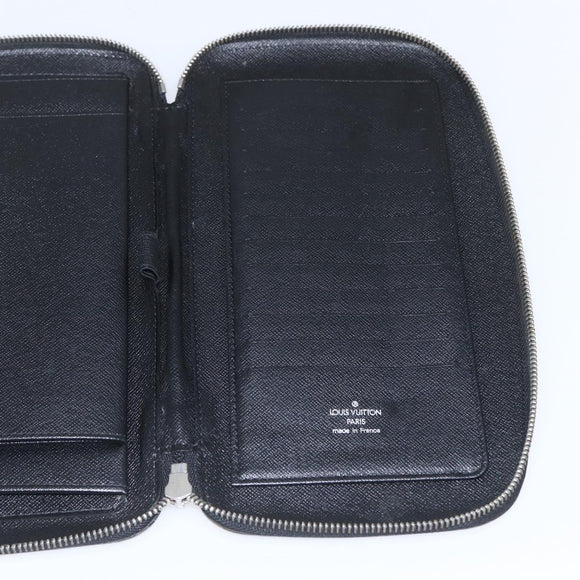 LOUIS VUITTON Taiga Organizer Atoll Travel Case Ardoise M30652 LV Auth bs31738