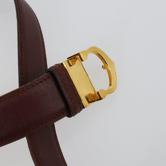 CARTIER Must Line Shoulder Bag Leather 4 Set Bordeaux Auth bs31739