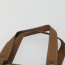 BURBERRY Tote Bag Nylon Canvas Leather 3 Set Beige Brown Auth bs31741-13