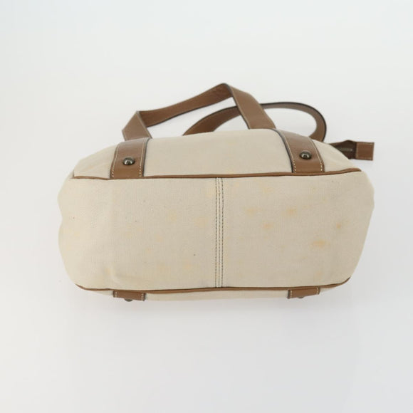 BURBERRY Tote Bag Nylon Canvas Leather 3 Set Beige Brown Auth bs31741