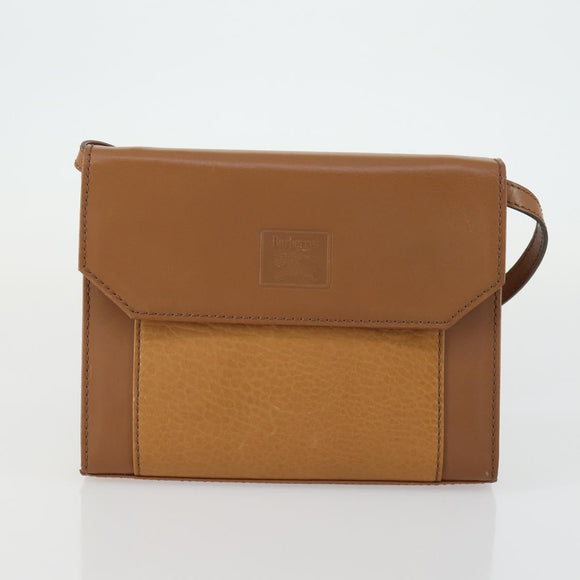 BURBERRY Tote Bag Nylon Canvas Leather 3 Set Beige Brown Auth bs31741