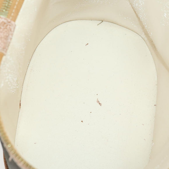 FENDI Pecan Canvas Hand Bag PVC 4 Set Black Brown Auth bs31742