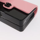 CHANEL Chain evening bag Shoulder Bag plexi Black Pink CC Auth bs31743SM-15