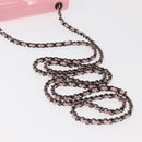 CHANEL Chain evening bag Shoulder Bag plexi Black Pink CC Auth bs31743SM-7