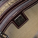 FENDI Zucca Canvas Shoulder Bag Brown Black Auth bs31744-18
