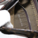 FENDI Zucca Canvas Shoulder Bag Brown Black Auth bs31744-12