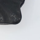 GUCCI GG implementation Shoulder Bag PVC Black Silver 201446 Auth bs31747-14