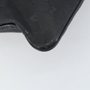 GUCCI GG implementation Shoulder Bag PVC Black Silver 201446 Auth bs31747-15