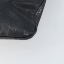 GUCCI GG implementation Shoulder Bag PVC Black Silver 201446 Auth bs31747-16