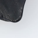 GUCCI GG implementation Shoulder Bag PVC Black Silver 201446 Auth bs31747-17