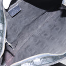 GUCCI GG implementation Shoulder Bag PVC Black Silver 201446 Auth bs31747-11