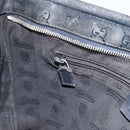 GUCCI GG implementation Shoulder Bag PVC Black Silver 201446 Auth bs31747-22