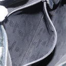 GUCCI GG implementation Shoulder Bag PVC Black Silver 201446 Auth bs31747-23