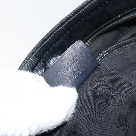 GUCCI GG implementation Shoulder Bag PVC Black Silver 201446 Auth bs31747