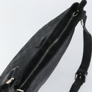 GUCCI GG implementation Shoulder Bag PVC Black Silver 201446 Auth bs31747-6