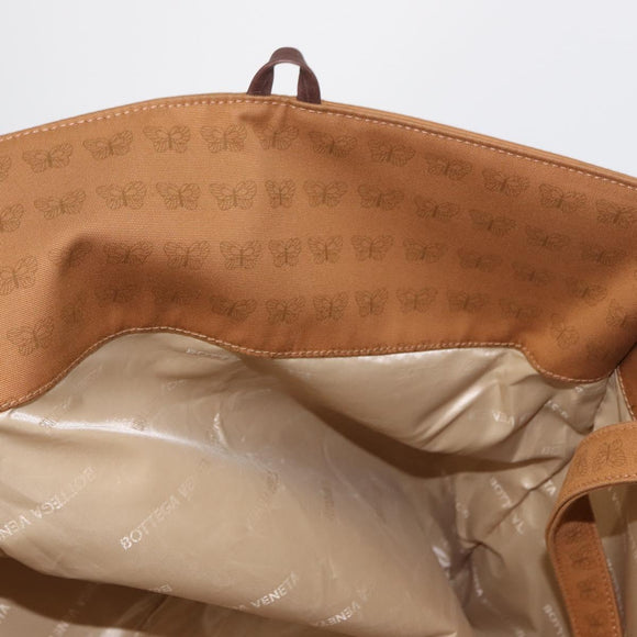 BOTTEGAVENETA Tote Bag Canvas Brown Auth bs31748