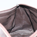 Christian Dior Trotter Canvas Hand Bag Brown Gold Auth bs31749-18