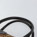 Christian Dior Trotter Canvas Hand Bag Brown Gold Auth bs31749-8
