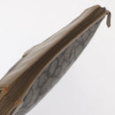 SAINT LAURENT Clutch Bag PVC Leather Beige Gray Auth bs31751-6