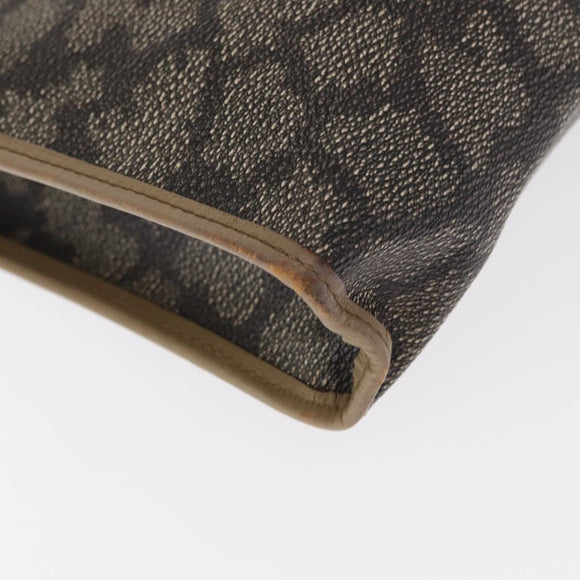 SAINT LAURENT Clutch Bag PVC Leather Beige Gray Auth bs31751