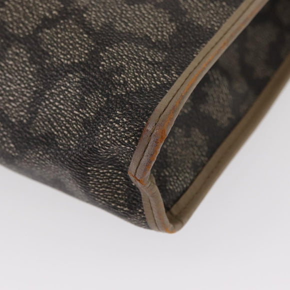 SAINT LAURENT Clutch Bag PVC Leather Beige Gray Auth bs31751