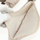 BVLGARI Logo Mania Tote Bag Canvas Beige Brown Silver Auth bs31753-23