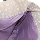 BVLGARI Logo Mania Tote Bag Canvas Beige Brown Silver Auth bs31753-25