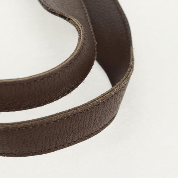 BVLGARI Logo Mania Tote Bag Canvas Beige Brown Silver Auth bs31753