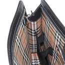 BURBERRY Clutch Bag Leather Black Silver Auth bs31755-20