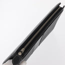 BURBERRY Clutch Bag Leather Black Silver Auth bs31756-5