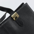 BURBERRY Hand Bag Leather Black Gold Auth bs31757-10