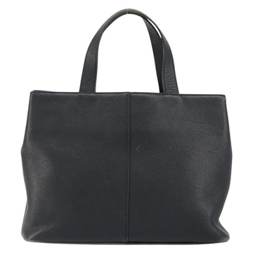 BURBERRY Hand Bag Leather Black Gold Auth bs31757 - 0