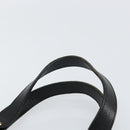 BURBERRY Hand Bag Leather Black Gold Auth bs31757-8