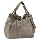 Salvatore Ferragamo Vala Hand Bag Leather Gold Tone Auth bs31761-1