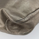 Salvatore Ferragamo Vala Hand Bag Leather Gold Tone Auth bs31761-16