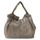 Salvatore Ferragamo Vala Hand Bag Leather Gold Tone Auth bs31761-13