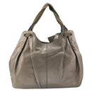 Salvatore Ferragamo Vala Hand Bag Leather Gold Tone Auth bs31761-2